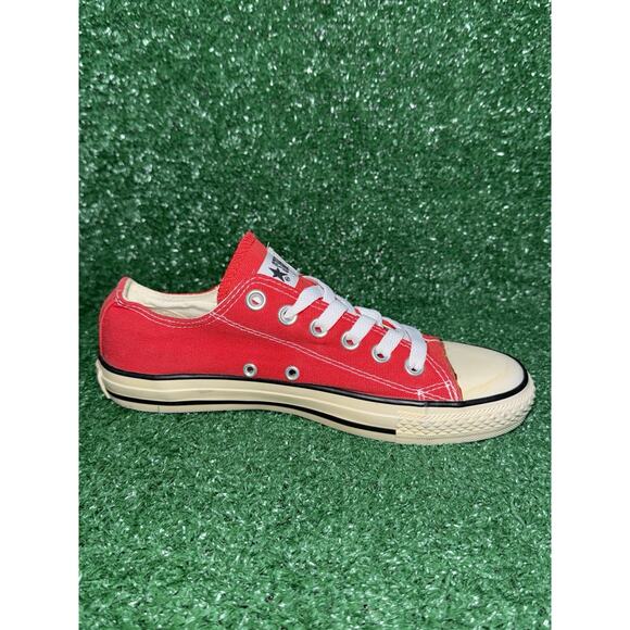 Vintage Converse Made In USA 90s Y2K Chuck Taylor Low Top Red Womens 7.5 Men 5.5 - Picture 8 of 12